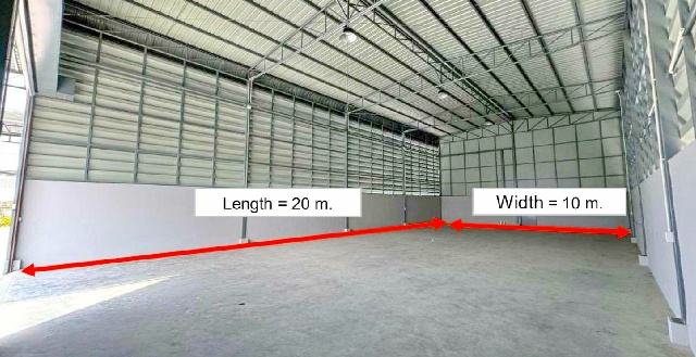 ให้เช่าโกดังสร้างใหม่ 52ตร.วา. 202ตร.ม.ประเวศ เฉลิมพระเกียรติ ร.9 30-40 APL หัวหมาก 3.8กม.ทำเลดี สนามบินสุวรรณภูมิ