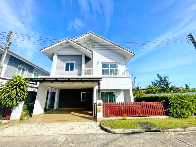 ไฮเทค บ่อทอง โรจนะ 304 ขาย-ให้เช่าบ้านเดี่ยว 2 ชั้นสุดหรู เครือสหพัฒน์  บ้านสวย หลังริม กบินทร์บุรี ปราจีนบุรี  72ตร.วา.292ตร.ม.3 นอน 3 น้ำ 