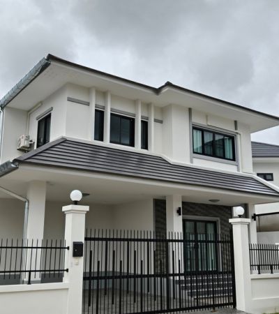 บ้านใหม่เอี่ยม! เฟอร์ครบ พร้อมอยู่ โครงการใจแก้วเอราวัณ 31 เฟส 8 หน้าบ้านไม่ชนใคร ติดสวนหย่อมของโครงการ