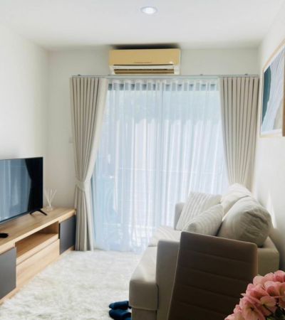 คอนโดแยกหนองประทีป ใกล้ รพ.กรุงเทพ บิ๊กซี เซนทรัลเฟสฯ ห้องกว้างแบ่งสัดส่วนชัดเจน