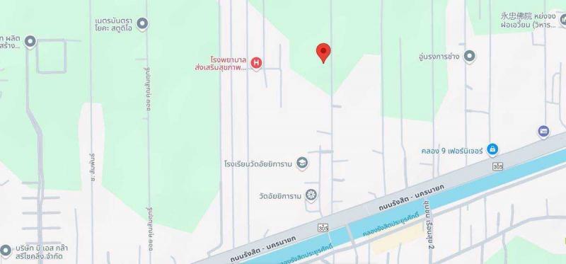 ขายที่ดินเปล่า ถ.รังสิต นครนายก ต.ลำผักกูด อ.ธัญบุรี จ.ปทุมธานี