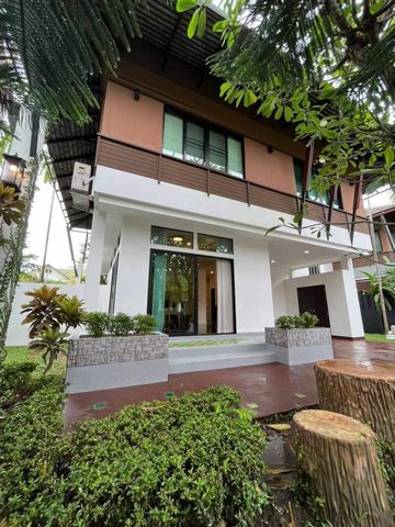 ให้เช่า 37,000 บาท/ขาย 7 ล้าน​ 87 ตรว. #หางดง บ้านเดี่ยว 2 ชั้น ทรงล้านนาโมเดิร์น #เฟอร์นิเจอร์ครบ (บ้านว่างพร้อมเข้าอยู่ 22 มิ.ย. 68)