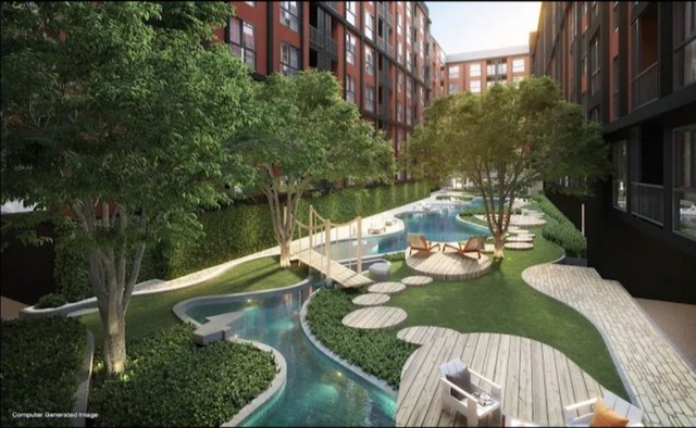 [ขายถูก] คอนโด Monte Rama 9 | ห้องใหม่ไม่เคยอยู่ | ชั้น 4 | 22 ตร.ม. | 1 นอน 1 น้ำ | พร้อมเฟอร์ครบ | 1.9 ล้าน