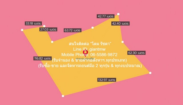 ที่ดิน ขายที่ดินผังสีชมพู 8-0-40 ไร่ (ใกล้ถนนพุทธมณฑลสาย 7) ต.หอมเกร็ด อ.สามพราน จ.นครปฐม ราคา 40.50 ล้านบาท (5 ล้านบาท/ไร่) 8 RAI 0 งาน 40 ตารางวา  40500000 B. อสังหาดี นครปฐม   