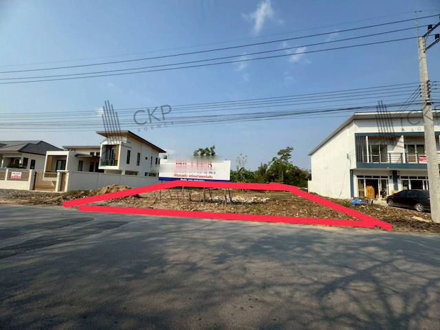 ที่ดินเปล่า ถมแล้ว ติดถนน อ.บ้านค่าย เหมาะสำหรับสร้างบ้าน,คาเฟ่ หรืออาคารพาณิชย์