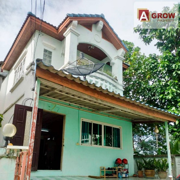 หมู่บ้านนันทนา การ์เด้นท์ บางปลา 22 บ้านหลังมุม หน้าบ้านไม่ติดใคร พร้อมเข้าอยู่