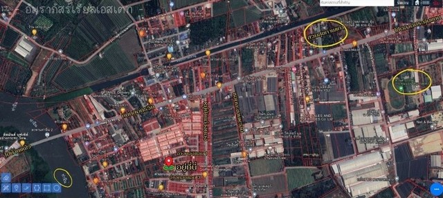 ขายที่ดินพร้อมสิ่งปลูกสร้าง 218 ตร.วา ใกล้โรงพยาบาลกระทุ่มแบน