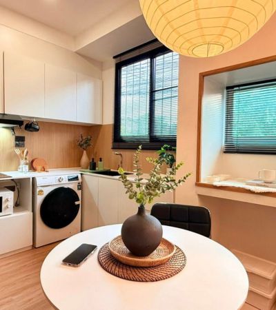 เซเว่นสตาร์ คอนโด ตกแต่งบิ้วอินจัดเต็ม พร้อมหิ้วกระเป๋าเข้าอยู่ แยกสัดส่วนชัดเจน