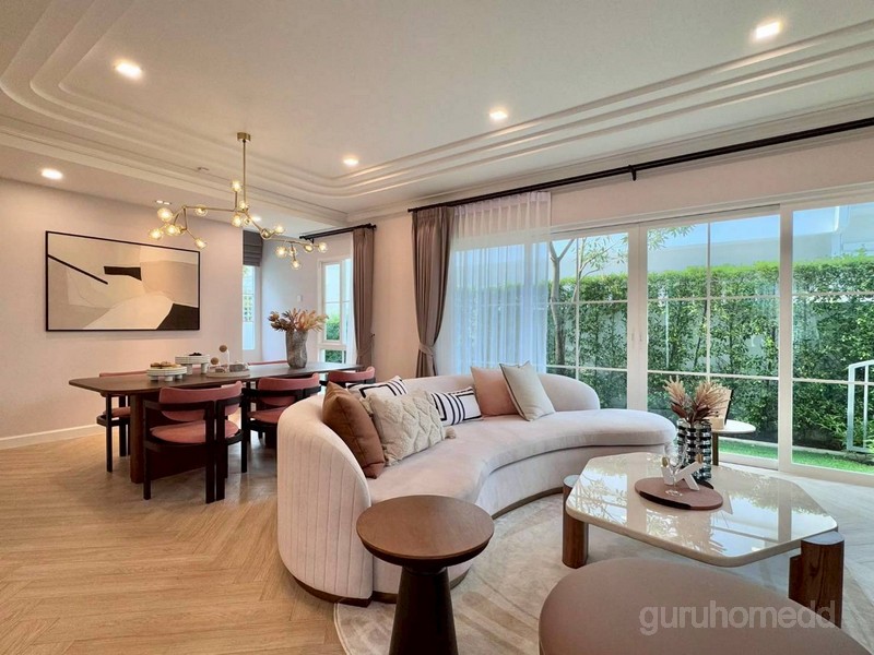 ให้เช่าบ้านเดี่ยว ตกแต่งพร้อมอยู่ ติด Clubhouse มบ.ชัยพฤกษ์ บางนา กม.15 เนื้อที่ 77 ตรม 4นอน 4น้ำ - ghd000628R