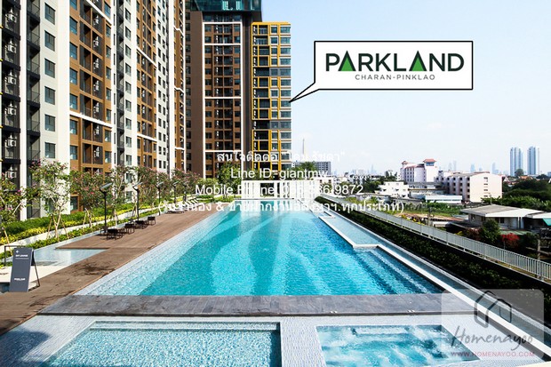 คอนโดฯ The Parkland Charan - Pinklao เดอะ พาร์คแลนด์ จรัญ - ปิ่นเกล้า   11000 THAI BAHT 1ห้องนอน1น้ำ 24 SQ.M. โครต-ถูก เป็นคอนโดพร้อมอยู่ มีการตกแต่งภายในเพิ่มเติมได้แบบเรียบหรู และมีทำเลสวยสามารถมองเห็นวิวเมือง พร้อมพื้นที่ส่วนกลาง และสิ่งอำนวยความส