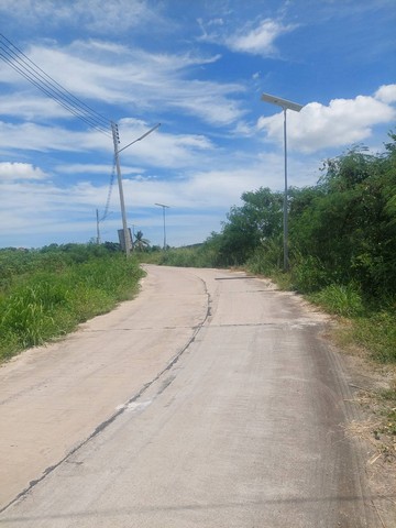 ขายที่ดินสวยแปลงเล็กระยอง ผังม่วงลาย บนเนื้อที่ 5 ไร่ถนนคอนกรีต ห่างจาก ท่าเรือแหลมฉบัง 29 กม