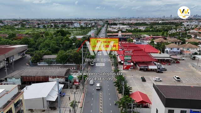 ขายที่ดินประชาอุทิศ ตรงข้ามตลาด ใกล้ห้างสรรพสินค้า ใกล้ทางด่วน ใกล้มหาวิทยาลัย