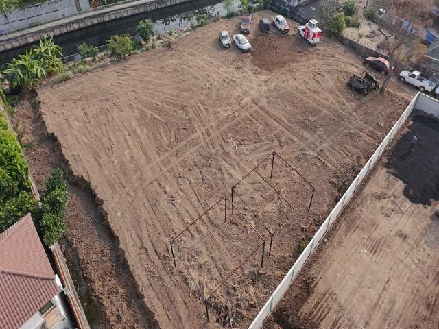 ขายที่ดิน 506.8 ตรว. รามอินทรา 14 (มัยลาภ) ถมแล้ว สูง 1.5 เมตร แปลงสี่เหลี่ยม แนวรถไฟฟ้าสีชมพู