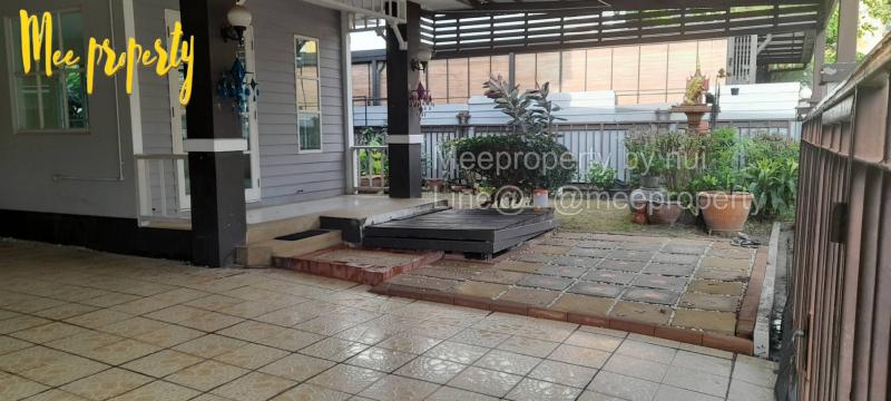 ขายบ้านเดี่ยว 2 ชั้น ขนาดพื้นที่  61.6 ตร.ว. ตัวบ้านอยู่ในทำเลดี ใกล้รถไฟฟ้าสายสีม่วง สถานีบางพลู และห้างสรรพสินค้าเซ็นทรัลเวสต์เกต ME-210