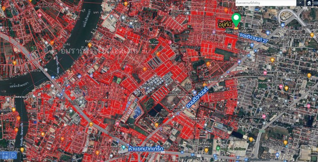 ขายที่ดินซอยติวานนท์-ปากเกร็ด 27 จ.นนทบุรี หน้าที่ติดถนนซอย