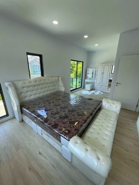 บางเสาธง บางบ่อ บางนาการ์เค้น ABACบางนา 2.8 กม.ให้เช่าบ้านเดี่ยวหรู 2 ชั้น 62ตร.วา.250ตร.ม.พร้อมเฟอร์ 3นอน  รพ.บางนา 2 1.9 กม. 3น้ำ 