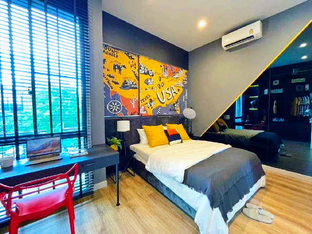 สายไหม54-58 BTS คูคต 2.6 กม.ให้เช่าทาวน์โฮมหรู ใหม่ 2ชั้น 18 ตร.วา.145 ตร.ม.วิวสระว่ายน้ำ.2นอน 2น้ำ ตลาดเคหะออเงิน 1.6 กม.