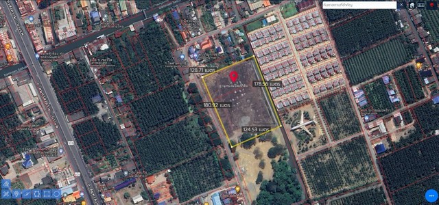 ขายที่เปล่าติดถนนหลักห้า..อำเภอดำเนินสะดวกราชบุรี ทำเลดีธุรกิจ