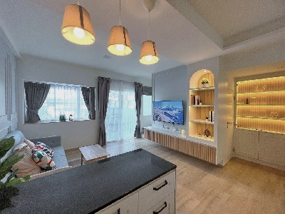 มบ.อินดี้ ให้เช่าทาวน์โฮมหรู 2 ชั้น 2 นอน บางนา-รามคำแหง 2  MRT ศรีเอี่ยม 4.2 กม. 3 น้ำ 22ตร.วา.172ตร.ม..จัดเต็มเฟอร์