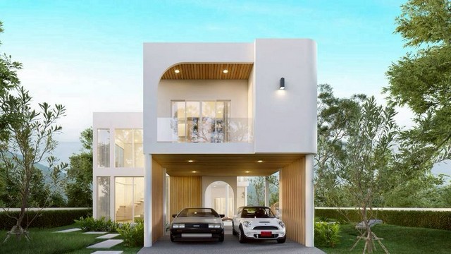 พูลวิลล่า 2 ชั้น โครงการเงียบสงบ ล้อมด้วยธรรมชาติ บ้านแหวน หางดง 