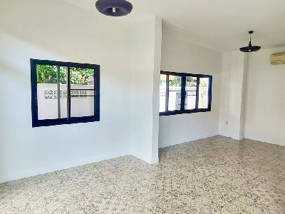 ติดถนนหลัก BTS แยก คปอ. 1.5กม.ให้เช่าบ้านเดี่ยวหลังใหญ่ 2ชั้น 2หลัง 6นอน 102ตร.วา.302 ตร.ม.ม.รังสิต 5.2 กม.