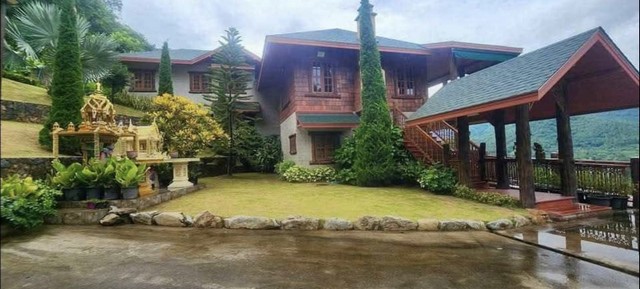 ขายหรือให้เช่า บ้านพักตากอากาศ 2 ชั้น หางดง เชียงใหม่ 18 ไร่ วิวดอยสุเทพ พร้อมสวนผลไม้ผสมผสาน