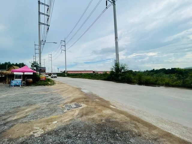 ขายที่ดินเปล่าผังสีม่วงอ่อนมาบยางพรปลวกแดง ระยอง ติดนิคมอมตะชิตี้เนื้อที่ 44-2-43 ไร่