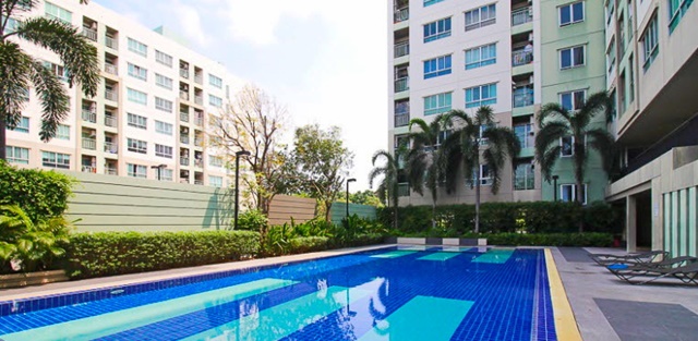 APL รามคำแหง 1.9 กม. ชั้น 5 ให้เช่าคอนโดลุมพินี วิลล์ พัฒนาการ 26 สวนหลวง  เฟอร์ เครื่องใช้ไฟฟ้าครบ1 นอน 1  น้ำ 28 ตร.ม. ไม่มีตึกบัง