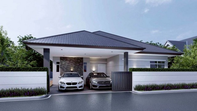 หมู่บ้านปณาลีบ้านนา ห้วยใหญ่  เปิดจองPool Villa รีโนเวทใหม่ บนพื้นที่ 104.05 ตรว.