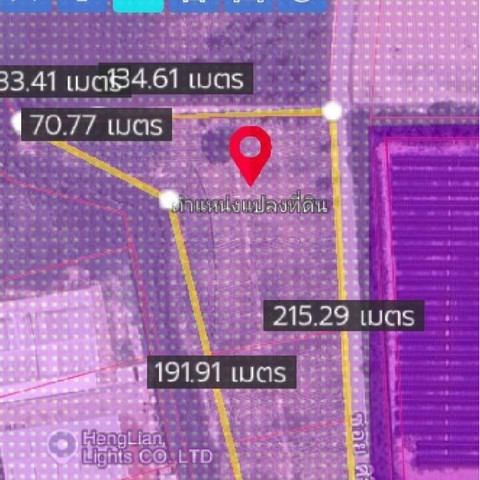 ขายที่ดินศรีราชาสีม่วงลายจุดขาวเนื้อที่ 8-3-10 ไร่เหมาะสร้างโรงงาน โกดัง คลังสินค้า
