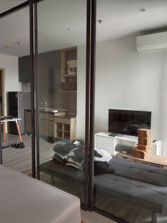 ให้เช่าคอนโด Grow รัตนาธิเบศร์ ติดสถานีรถไฟฟ้าสายสีม่วง (MRT ไทรม้า) เพียง 20 ก้าวจากโครงการ  ต.ไทรม้า อ.เมืองนนทบุรี จ.นนทบุรี