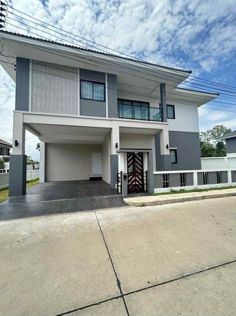 บ้านใหม่พร้อมอยู่ 5.99 ล้าน #Eresma Villa (#เอเรสมา วิลล่า) #บ้านถวาย – #หางดง บ้านเดี่ยว 2 ชั้น #สไตล์โมเดิร์น #แปลงหัวมุม หลังกาดฝรั่ง
