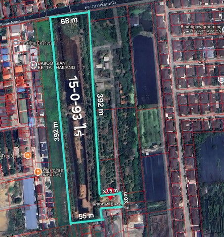 ขายที่ดินภาษีเจริญ พุทธมณฑลสาย3 ที่ดิน 15-0-93 ไร่ ตารางวาละ 30,000 บาท