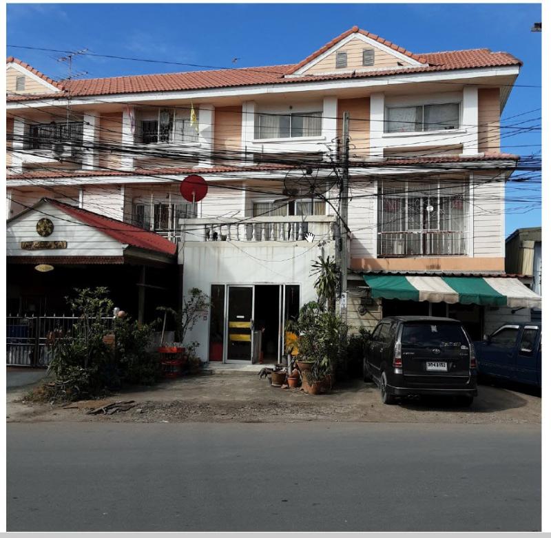 ขายทาวน์เฮ้าส์มือสอง อำเภอพระสมุทรเจดีย์ จังหวัดสมุทรปราการ โครงการ สุขสำราญ