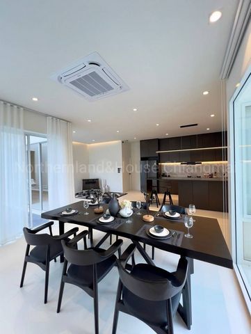 บ้านพูลวิลล่า #โซนหางดง ให้เช่า 95,000 บาท/เดือน 85 ตรว. #สไตล์โมเดิร์น #หลังกาดฝรั่ง เฟอร์นิเจอร์ครบ ตกแต่งสวย 15 นาทีจากสนามบินเชียงใหม่