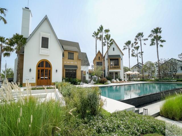 P955 ให้เช่า บ้านเดี่ยว 2 ชั้น โครงการ villagio วิวเลค 3 ศรีนครินทร์-บางนา 4 ห้องนอน ใกล้ MEGA บางนา 