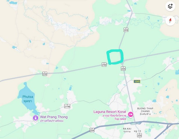 ขายที่ดินติดถนนสุรนารายณ์ อำเภอเมือง จังหวัดนครราชสีมา เนื้อที่ 6 ไร่