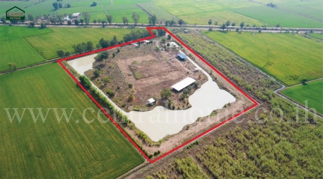 P6 ที่ดิน 11 ไร่ 10 ตร.วา ถมแล้ว ติดโซล่าเซลล์ สุพรรณบุรี