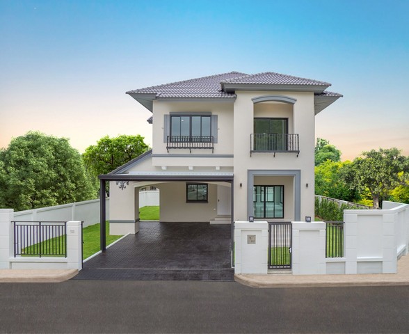 บ้านเดี่ยวหลังมุม เดอะซิตี้1 ปิ่นเกล้า พระราม5  บ้านมือสองตกแต่งใหม่