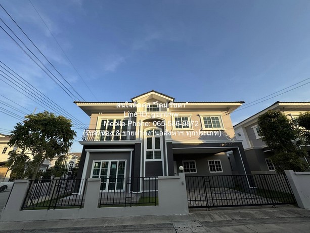 บ้าน ขายบ้านเดี่ยวใหม่ 2 ชั้น ติด ถ.ราชพฤกษ์-ปทุมธานี 50.30 ตร.ว. 4 น 4 น้ำ 2 จอดรถ ราคา 6.69 ล้านบาท 6590000 บ. 4 ห้องนอน 4 BR 50 ตาราง-วา ใกล้กับ ้ห้างแมคโคร ปทุมธานี N I C E! เป็นบ้านพักหลังใหญ่ ที่ตั้งอยู่ในผังเมืองสีชมพู (เขตชุมชน: มั่นใจได้ว่า 