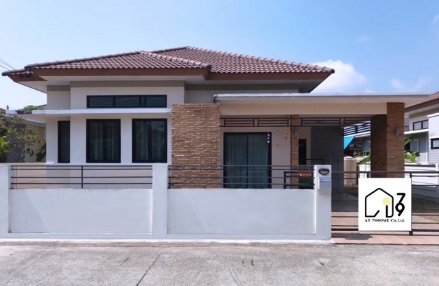 Vายบ้านเดี่ยวชั้นเดียว พร้อมเฟอร์นิเจอร์ ใกล้รพ.กรุงเทพระยอง 