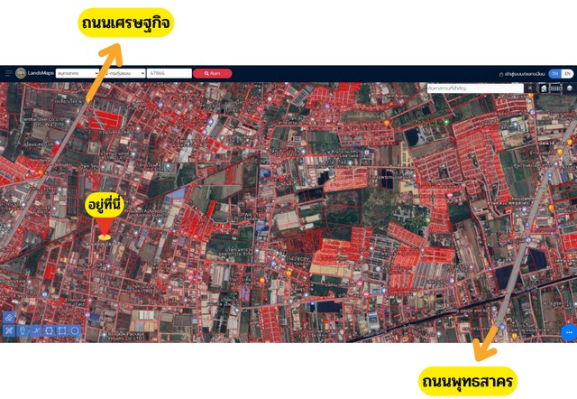ขายที่ดินวปอกระทุ่มแบนผังม่วง ที่ดินท่าไม้กระทุ่มแบน ที่ดินอ้อมน้อย