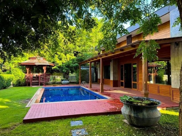 โซนน้ำแพร่ #หางดง ขาย 7 ล้าน 183 ตรว. #ดอยคำฮิลล์ไซด์2 #บ้านพูลวิลล่าชั้นเดียว ภายในบิ้วอิน #ไม้สัก #ใกล้แกรนด์แคนยอน​