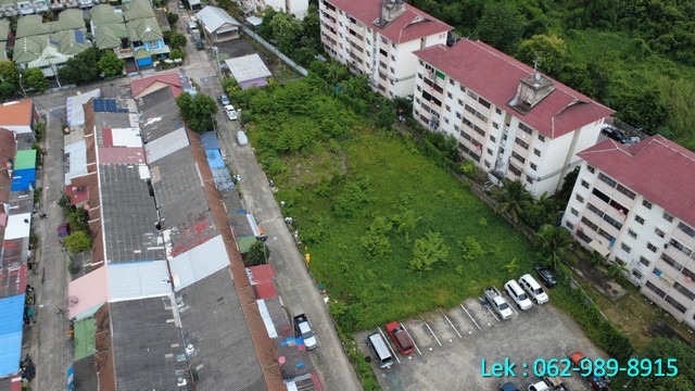 ขายที่ดินเปล่า ปากเกร็ด เนื้อที่ 486  ตรว. ทำเลดีมาก ในหมู่บ้าน เสริมสุขนคร อ.ปากเกร็ด