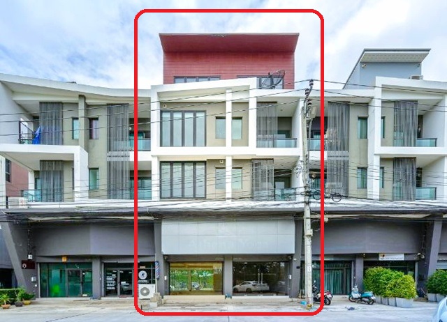 ถ.สุขาภิบาล​5​ วัชรพล  ให้เช่า-ขายอาคารพาณิชย์ 3.5 ชั้น 45ตร.วา. 495ตร.ม.ตลาดเคหะออเงิน 1.8 กม. ทางด่วนจตุโชติ รพ.สายไหม 3.8กม. 3-4นอน  