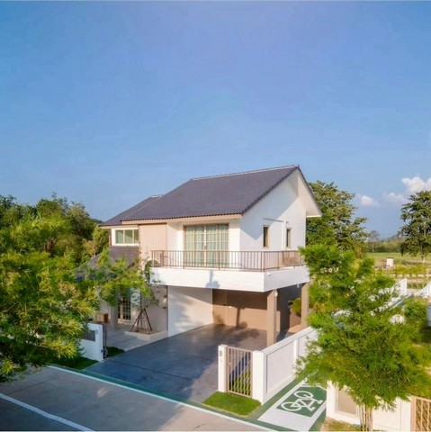 บ้านสร้างใหม่ 2 ชั้น สไตลืญี่ปุ่น เรียบง่าย อบอุ่น ดอยสะเก็ด