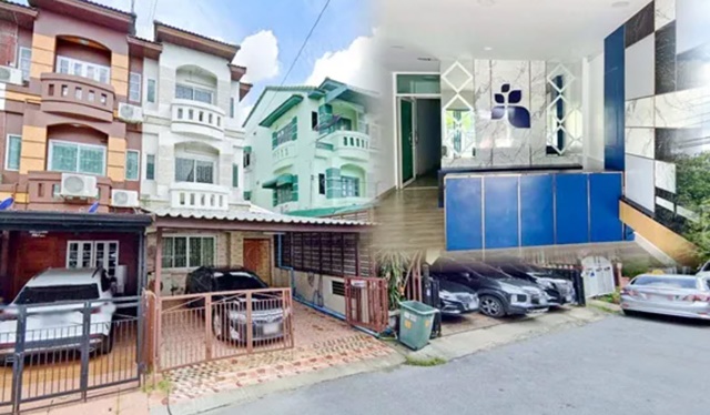 เกษตร-นวมินทร์ 1.1 กม. 4นอน นท.ให้เช่าทาวน์เฮ้าส์ 3 ชั้น 22 ตร.วา.254 ตร.ม. 3น้ำ MRT วัชรพล 1.6กมซ.นวลจัร์ 29-33 เดอะวอล์ค 