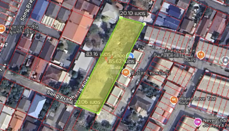 ให้เช่า ที่ดินเปล่า 1-0-14.9 ไร่ สรงประภา 18 ใกล้สนามบิน ดอนเมือง 