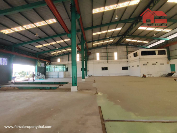 ให้เช่าอาคารโรงงาน/โกดังเนื้อที่ 7ไร่ พื้นที่ใช้สอย4200 ตร.ม ออฟฟิศ มีตาชั่งมีเครนไฟฟ้า 500 KVA ถนนพระราม 2 ก.ม 40 ราคาเช่า 500000 บ/ด