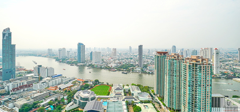 BTS สะพานตากสิน 1กม. เครื่องใช้ไฟฟ้าครบ ให้เช่า คอนโด 46ตร.ม. Rhythm Charoenkrung Pavilion ชั้นที่23  รร.นานาชาติโชรส์เบอรี่ 500 ม.